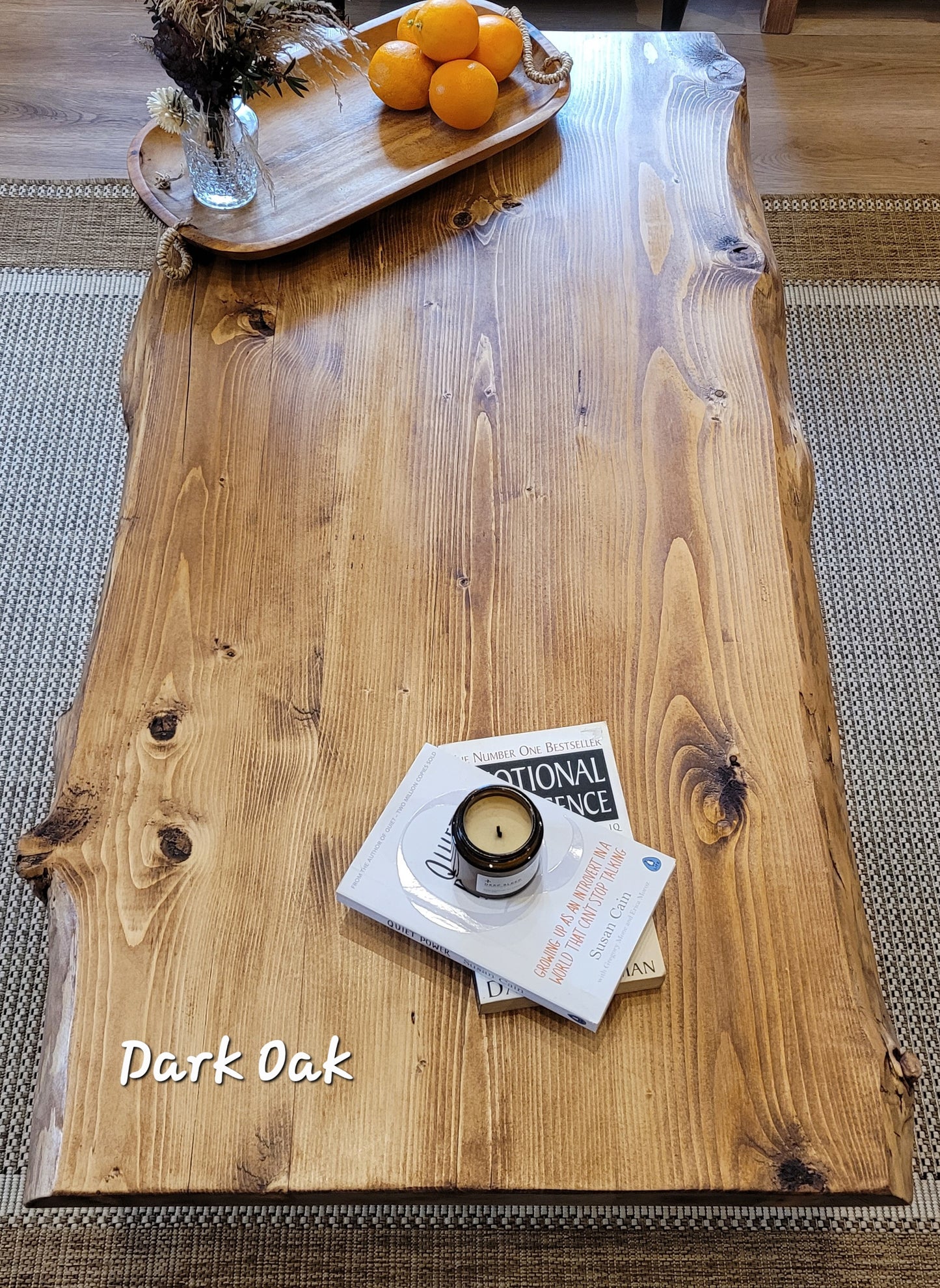 VELA Live / Waney Edge Coffee Table With Metal A Frame Legs image 6