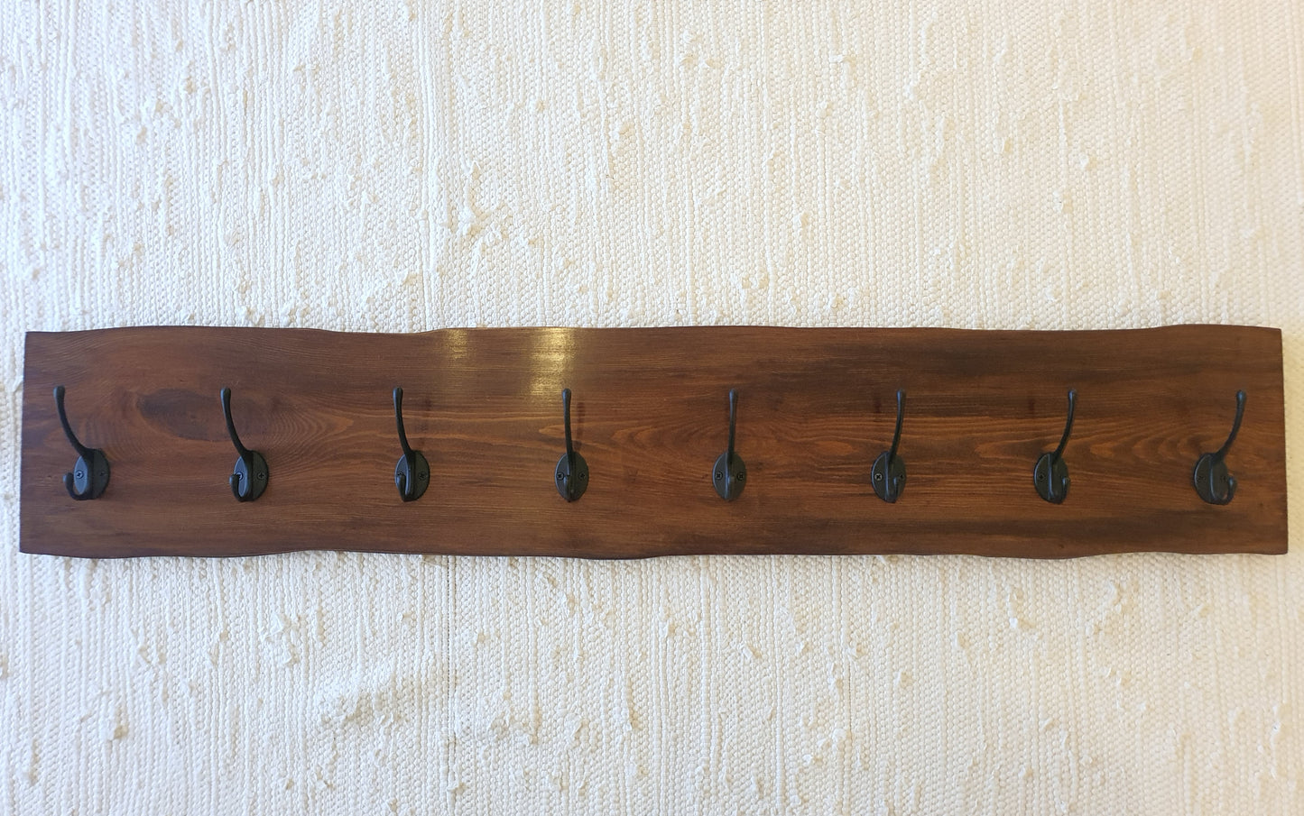 Waney Edge Coat Rack | Wooden Coat Hanger | Hook Hanger image 0