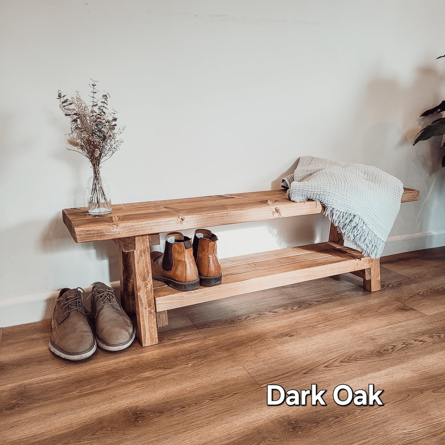 VORA Rustic Bench For Entryway