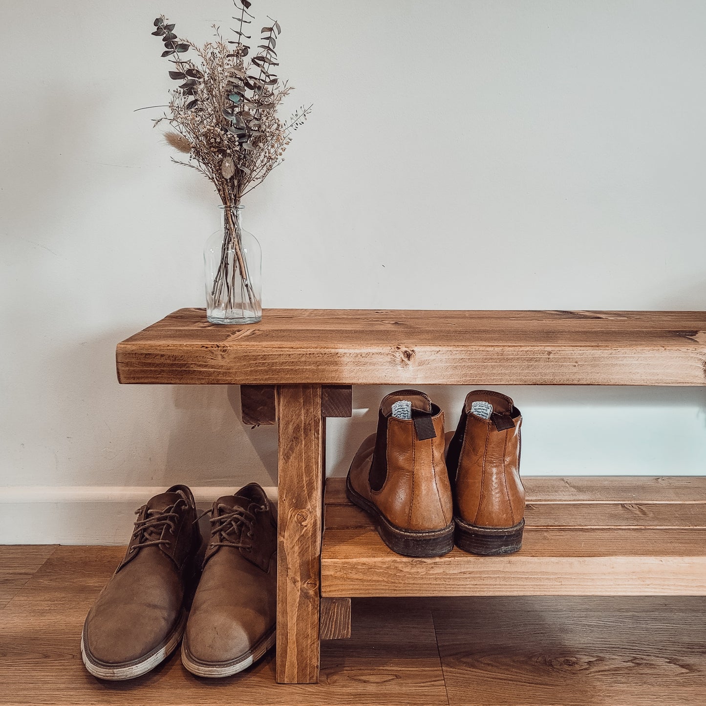 VORA Rustic Bench For Entryway