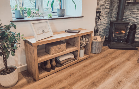 Storage Unit / Bookshelf / Toy Storage / Living Room Storage / Shoe Storage Rustic Storage Unit Solid Wood Cottage Style /Book Shelf