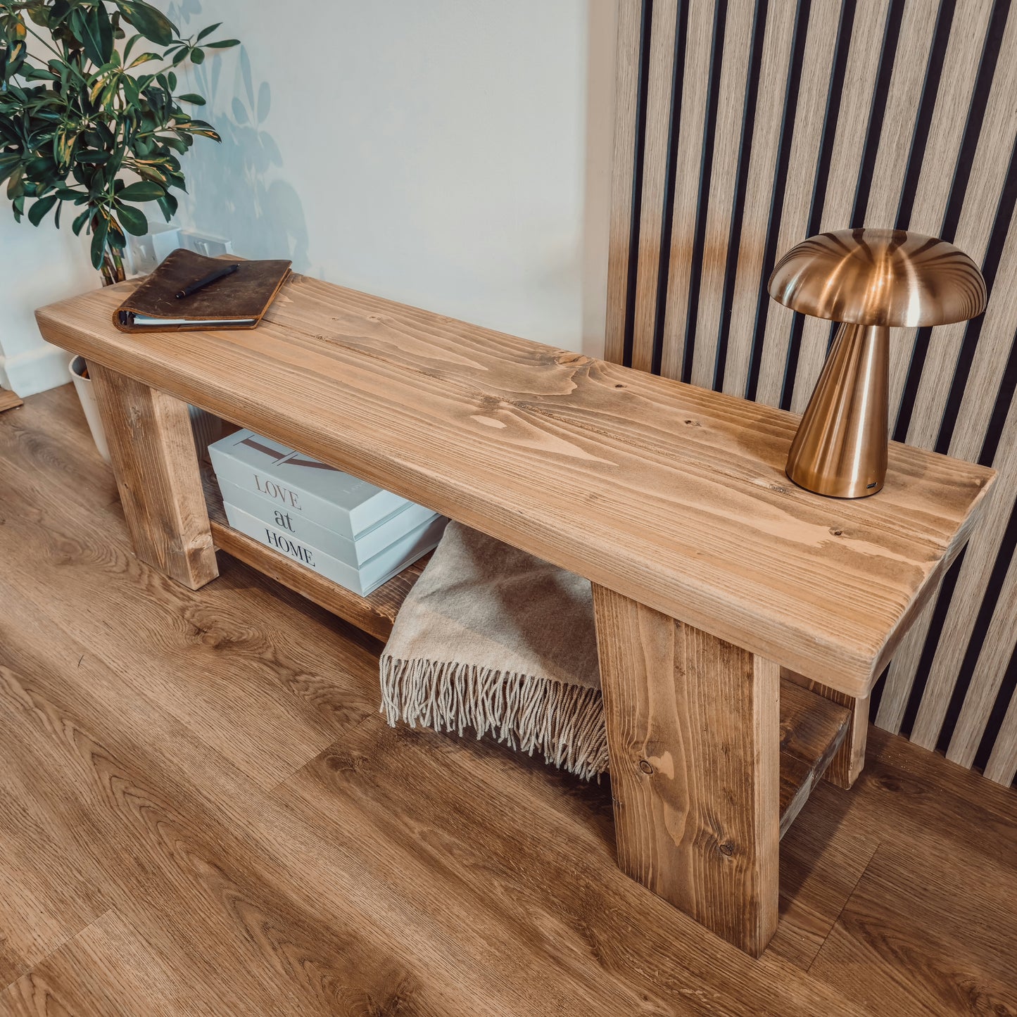ROME Solid Wood Chunky TV Unit