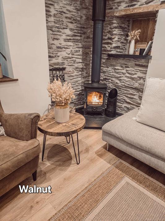 DALVA Walnut Round Coffee Table image 1