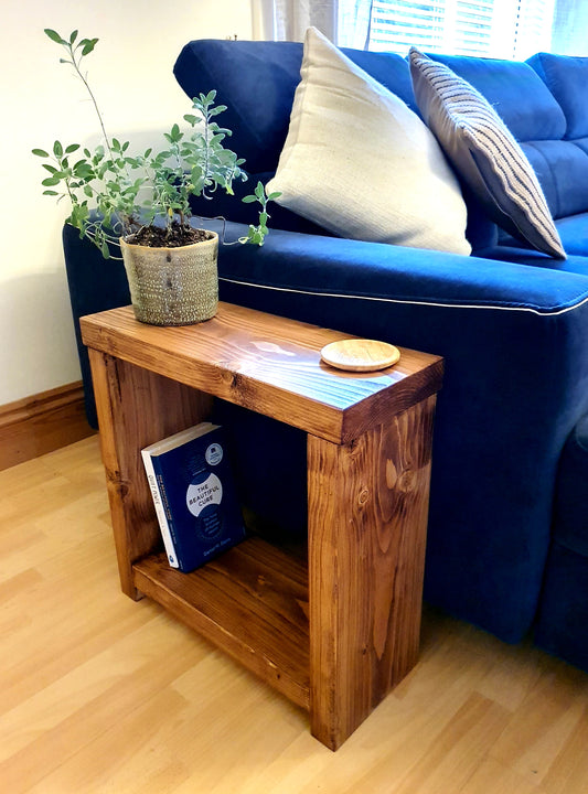 Solid Wood Rustic Coffee Table with Timber Legs image 0