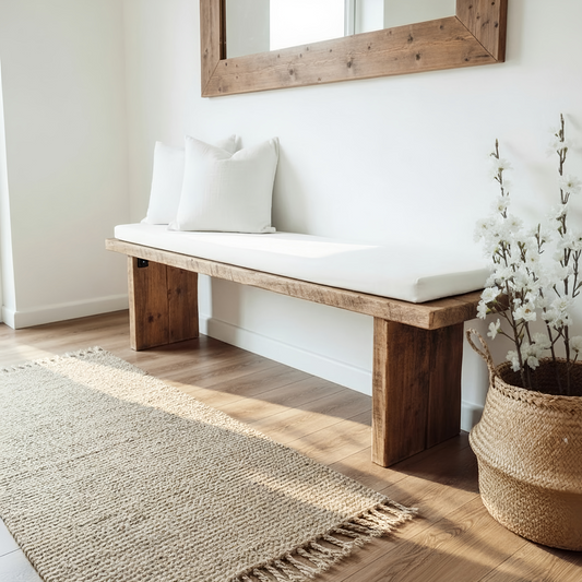 Nordic Bench Rustic Bench For Entryway