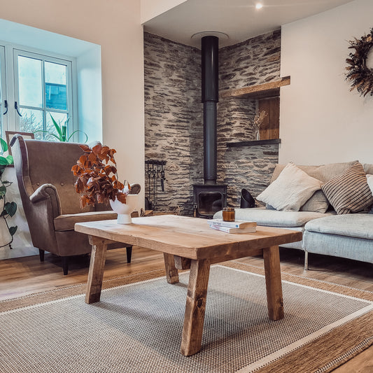 ARIA Rustic Wooden Coffee Table image 0