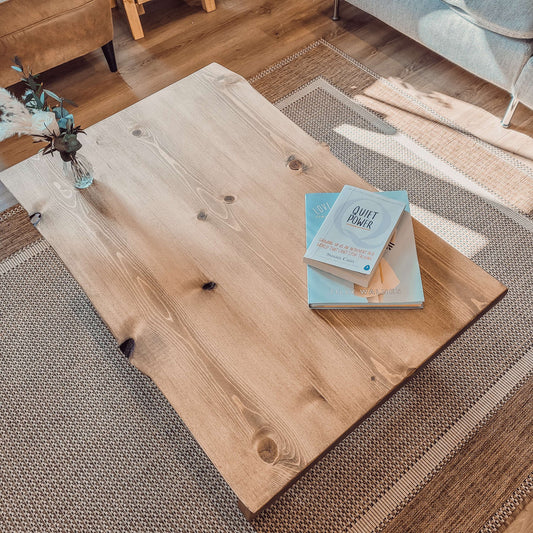 MARA Live / Waney Edge Coffee Table With A Frame Legs image 1