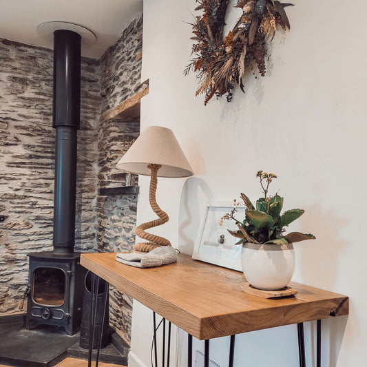 LARIA Oak Entryway Console / Wooden Hall Console image 0