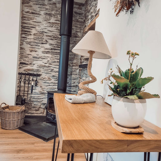 LARIA Oak Entryway Console / Wooden Hall Console image 1