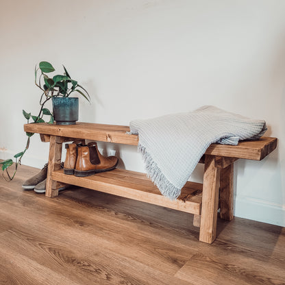 VORA Rustic Bench For Entryway