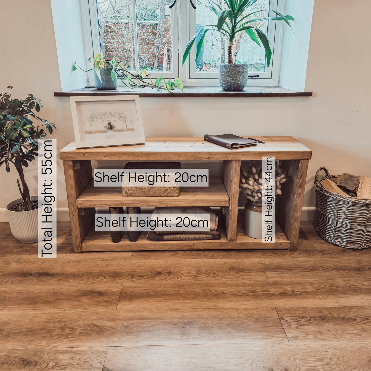 Storage Unit / Bookshelf / Toy Storage / Living Room Storage / Shoe Storage Rustic Storage Unit Solid Wood Cottage Style /Book Shelf