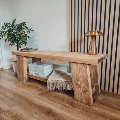 ROME Solid Wood Chunky TV Unit