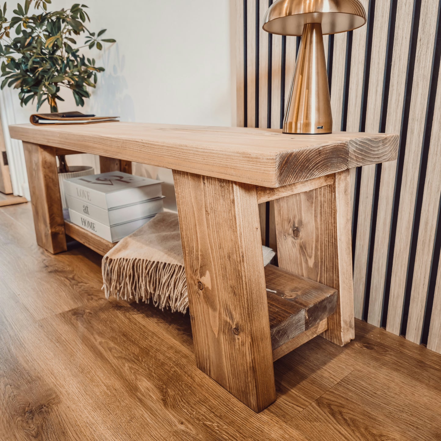 ROME Solid Wood Chunky TV Unit