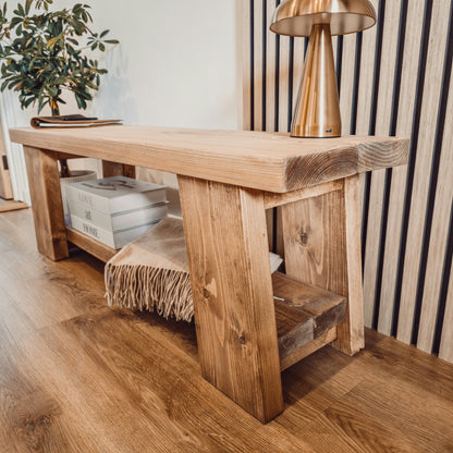 ROME Solid Wood Chunky TV Unit