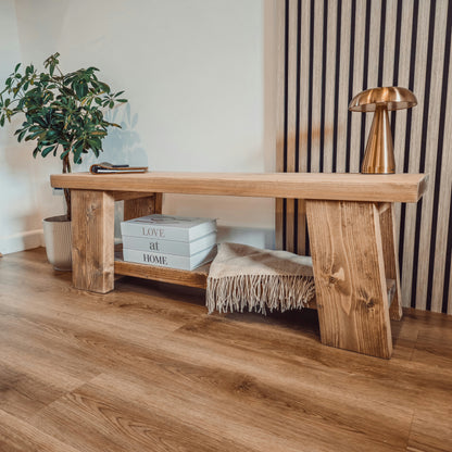 ROME Solid Wood Chunky TV Unit