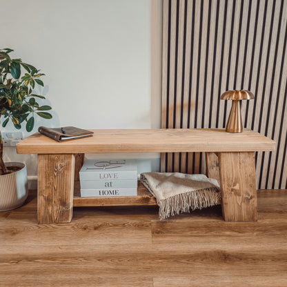 ROME Solid Wood Chunky TV Unit