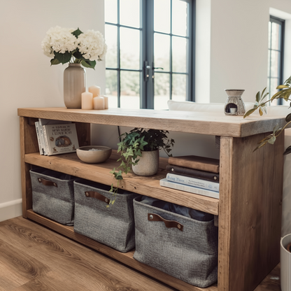 Norwyn Wooden Shelf Unit / Storage Shelf / Living Room Bookshelf / Shoe Storage Rustic Storage Unit Solid Wood Cottage Style /Book Shelf