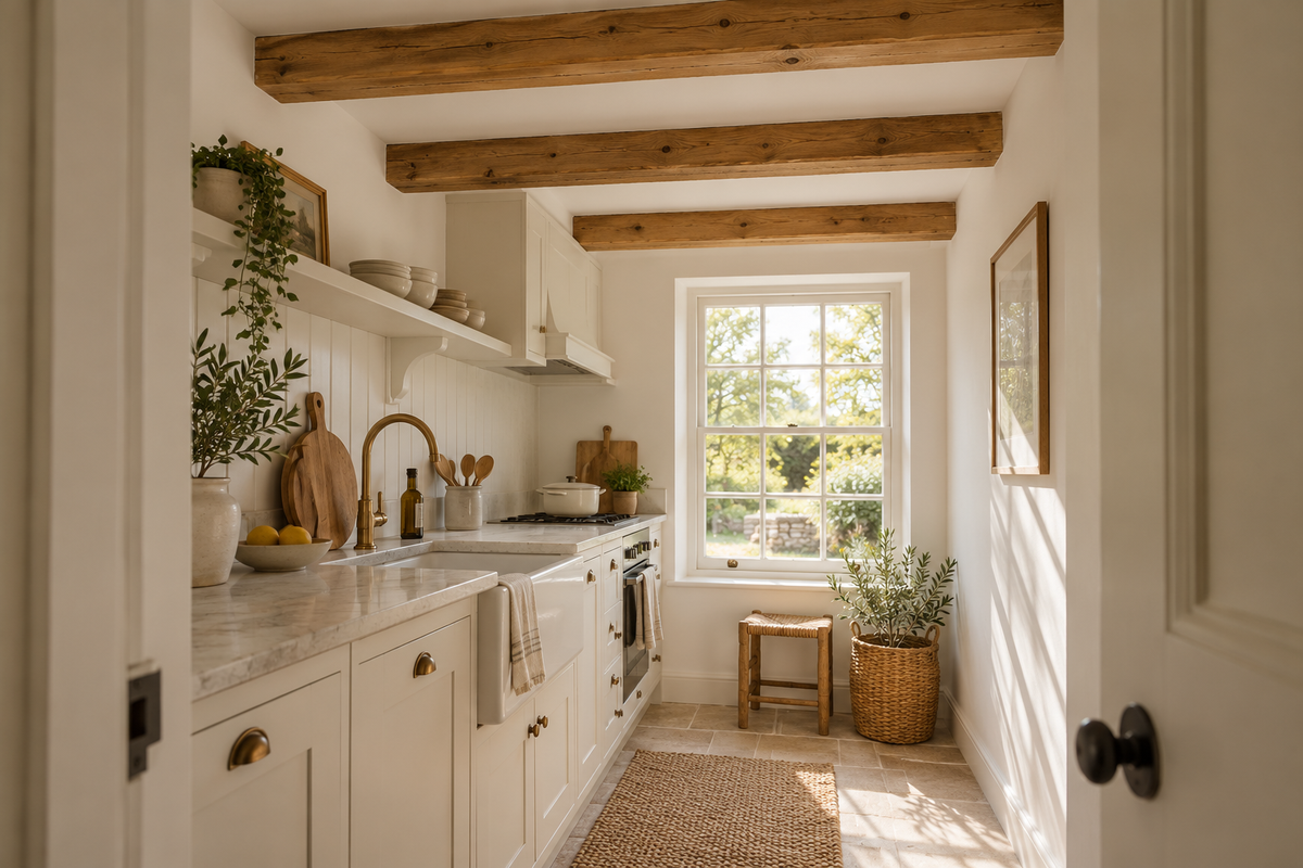 BOX BEAM | Real Wood Ceiling Beam Hollow Lightweight Wooden Ceiling Beam | Rustic Farmhouse