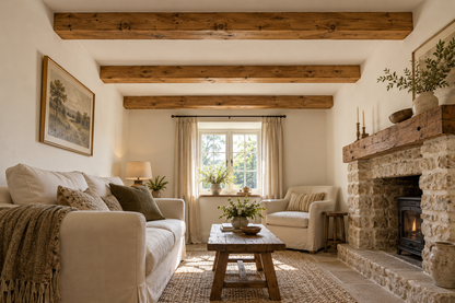 BOX BEAM | Real Wood Ceiling Beam Hollow Lightweight Wooden Ceiling Beam | Rustic Farmhouse