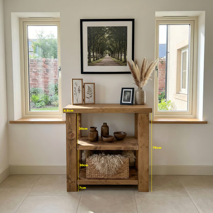 BRAMLEY Solid Wood Bathroom Vanity With Shelf