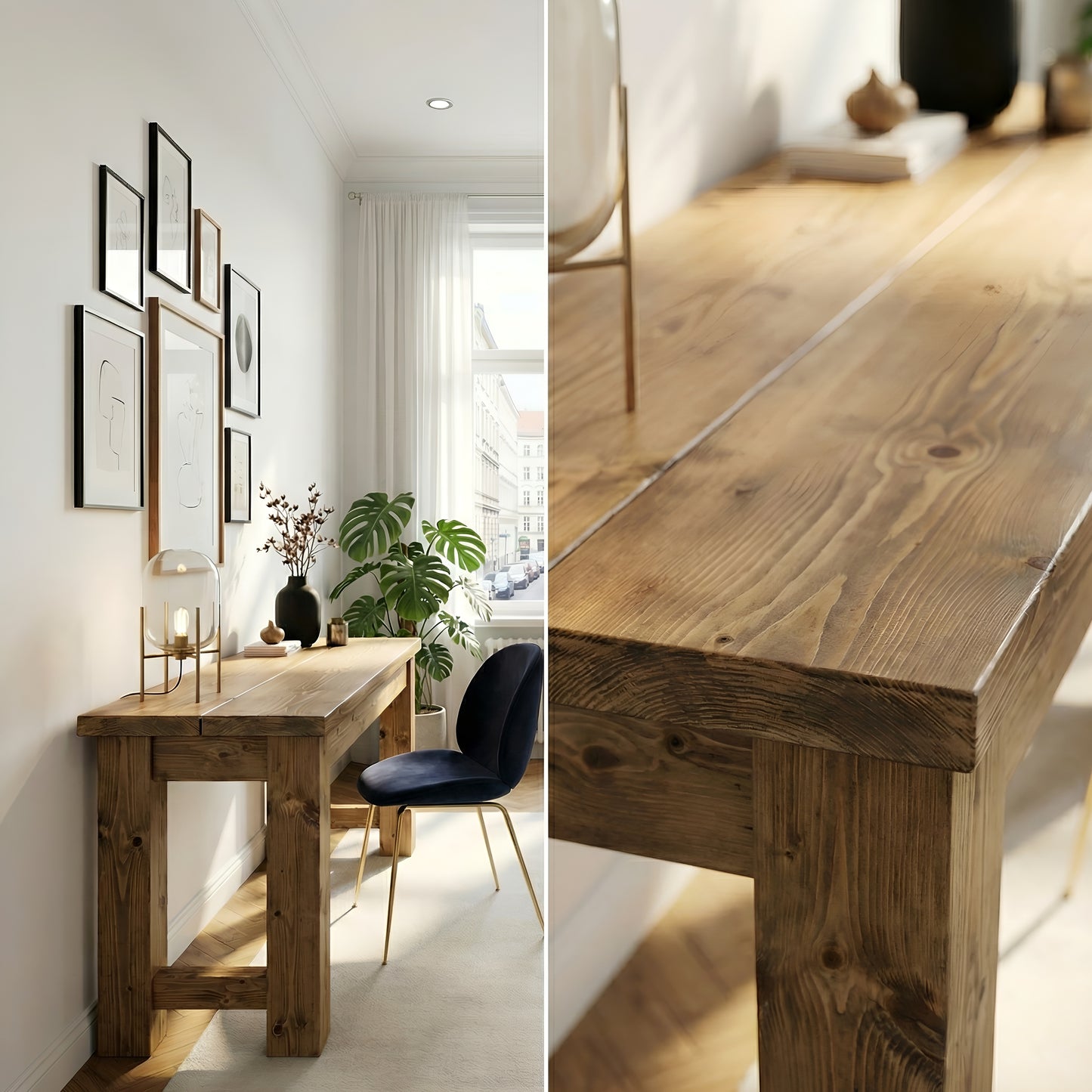 Canyon Solid Wood Table / Breakfast Bar / Console Unit