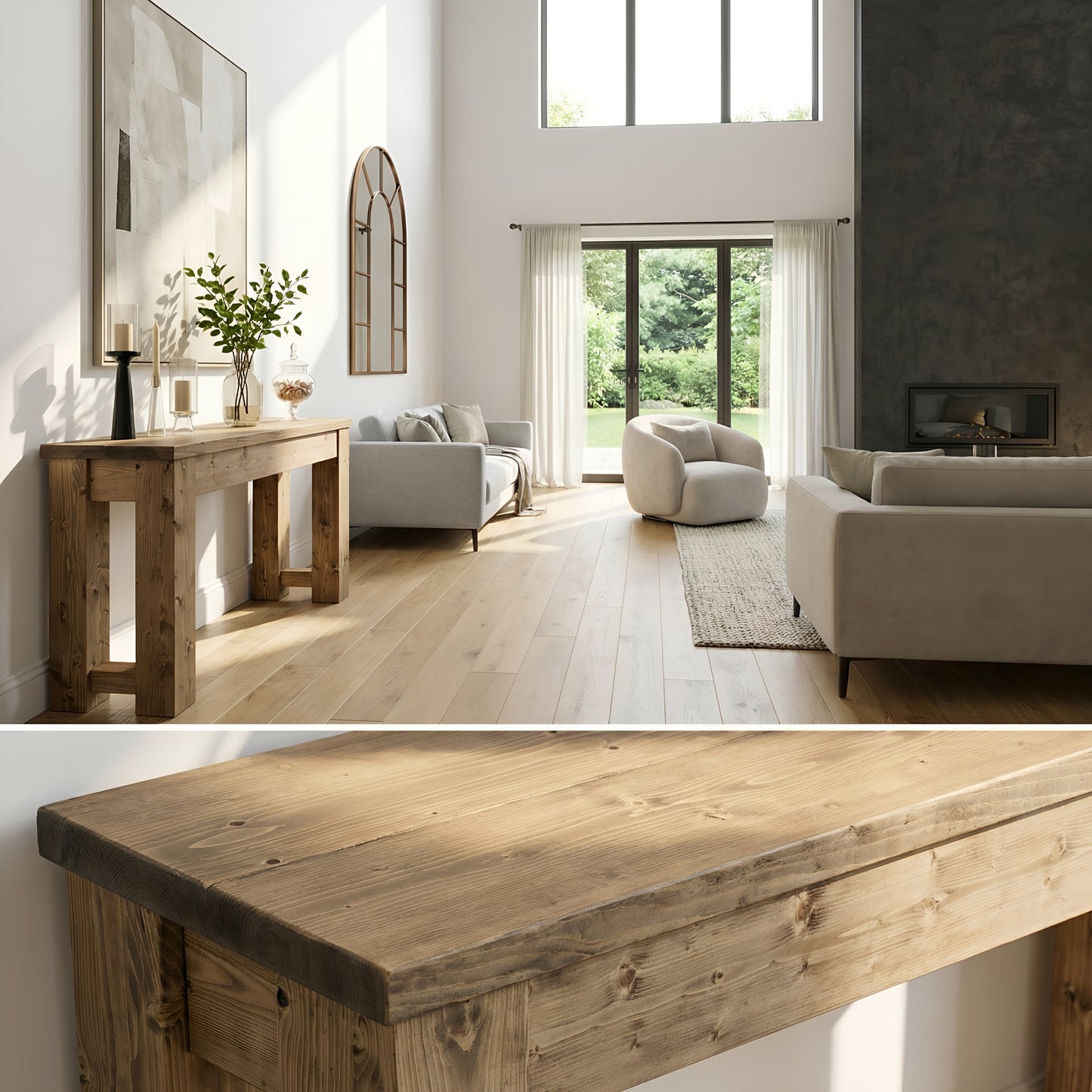 Canyon Solid Wood Table / Breakfast Bar / Console Unit