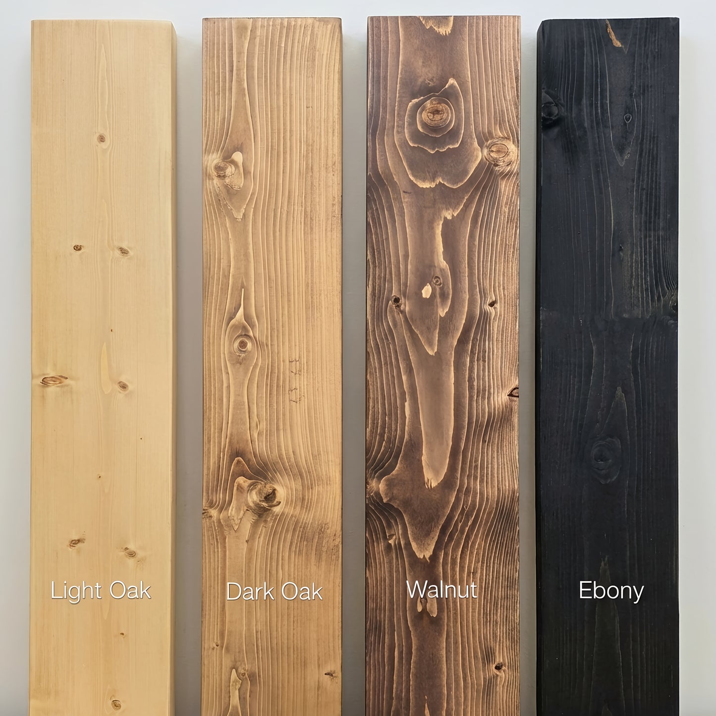 Belix Walnut Colour Solid Wood Corner Bookshelf –  Open Bookcase, Rustic Scandinavian Design