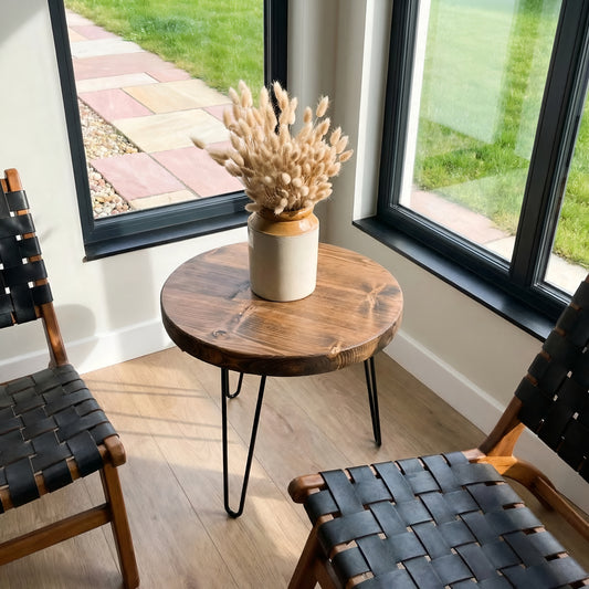 DALVA Walnut Round Coffee Table