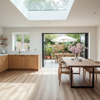 Live / Waney Edge Dining Table With Metal U Shape Legs