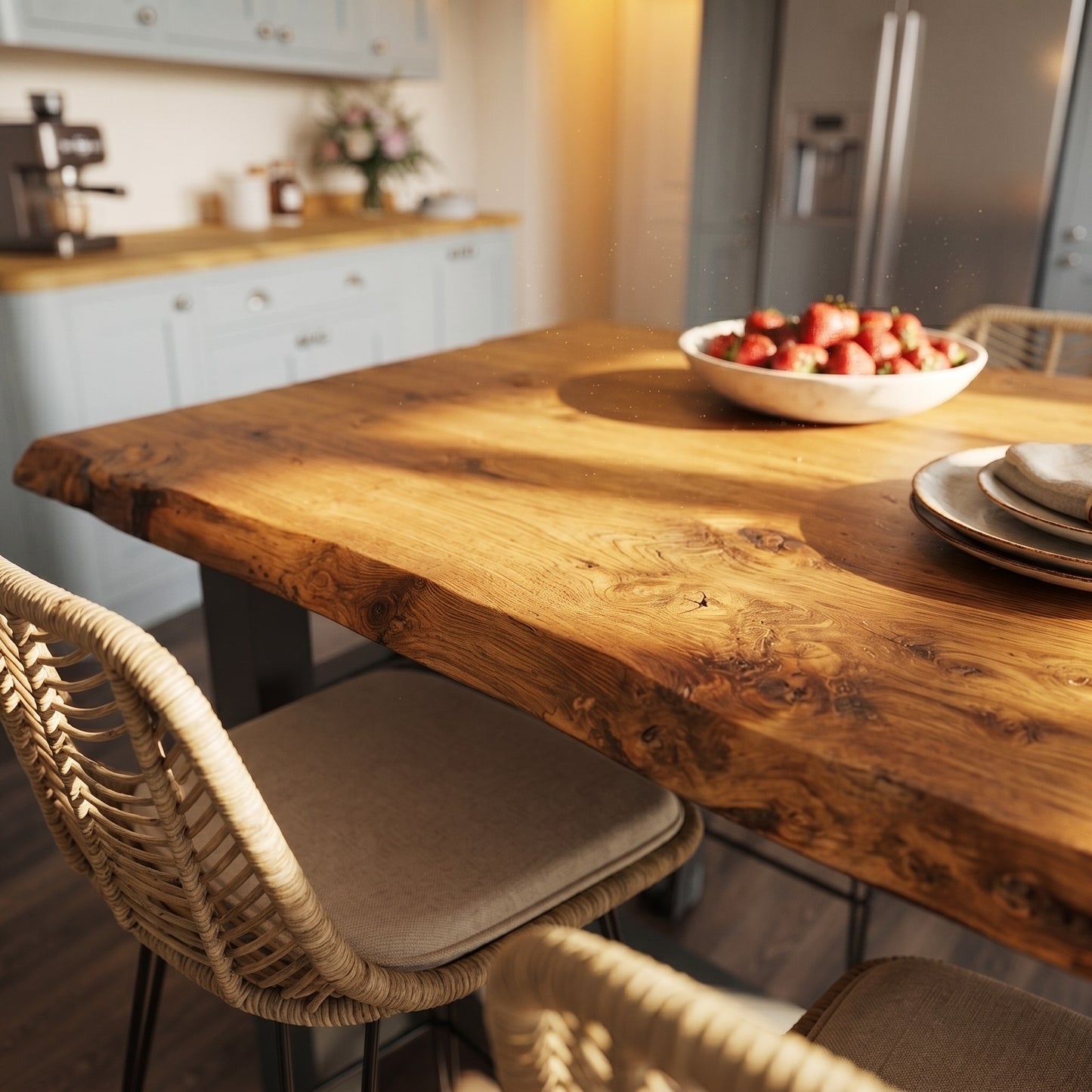 GRANTHAM Anthracite Grey Kitchen Island Solid Wood With Shelf / Breakfast Bar