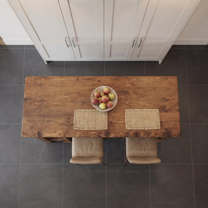 GRANTHAM Kitchen Island Solid Wood With Shelf / Breakfast Bar