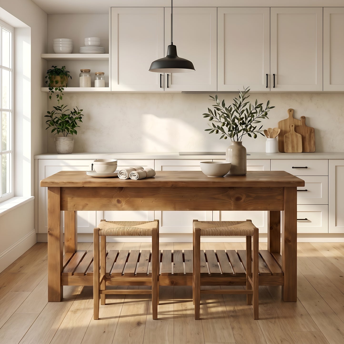 IRONSTEAD Kitchen Island / Breakfast Bar / Rustic Cart and Island