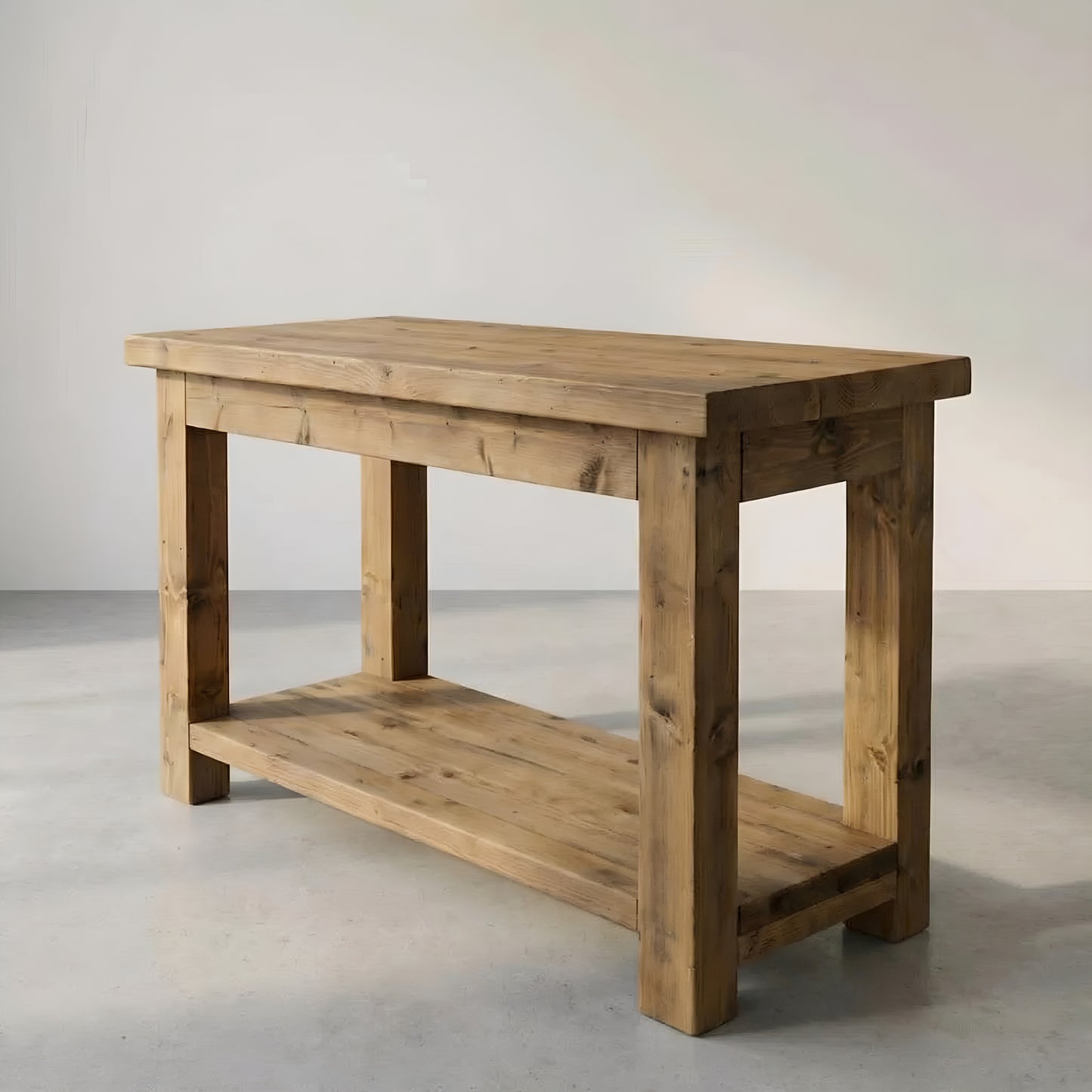 ISLAND - Rustic Kitchen Island Solid Wood Table