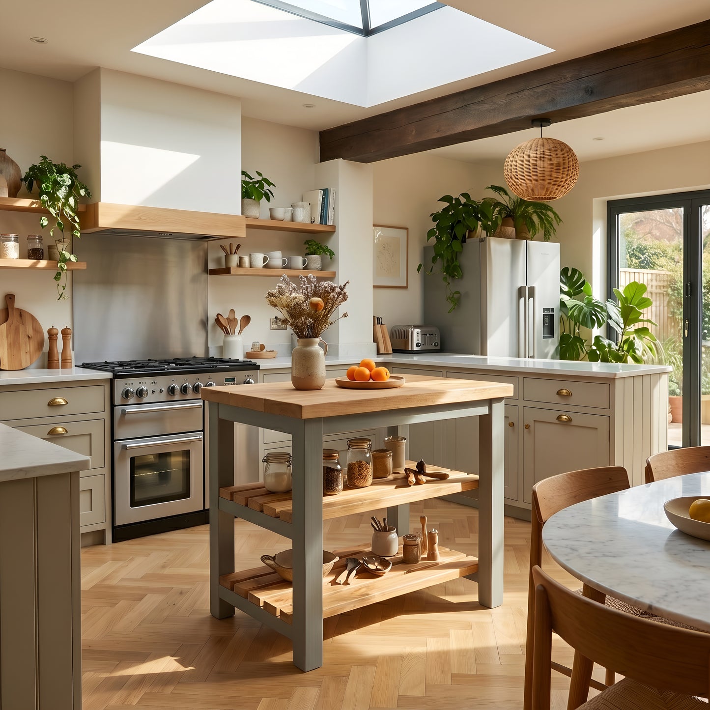 LORNBY Kitchen Island / Breakfast Bar / Rustic Island