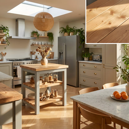 LORNBY Kitchen Island / Breakfast Bar / Rustic Island