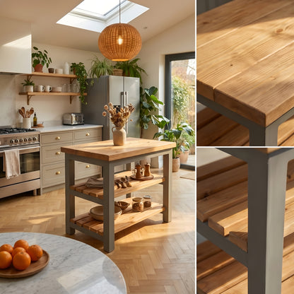 LORNBY Kitchen Island / Breakfast Bar / Rustic Island