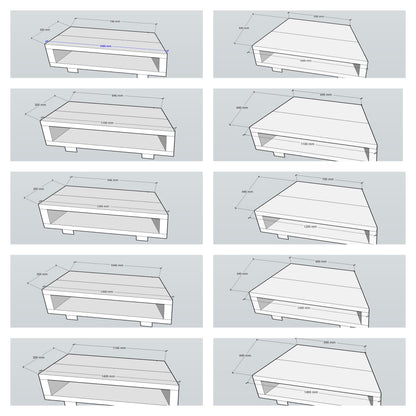 Corner Solid Wood Tv Unit / Solid Wood / Rustic