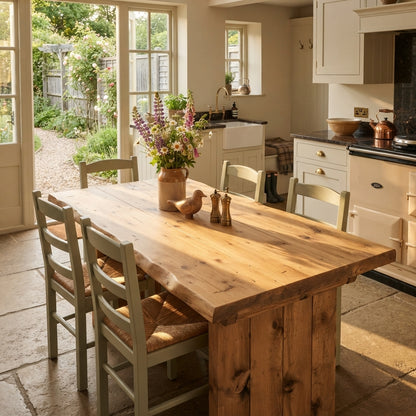 NORA Light Oak Colour Live / Waney Edge Dining Table