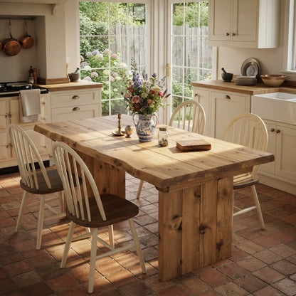 NORA Light Oak Colour Live / Waney Edge Dining Table