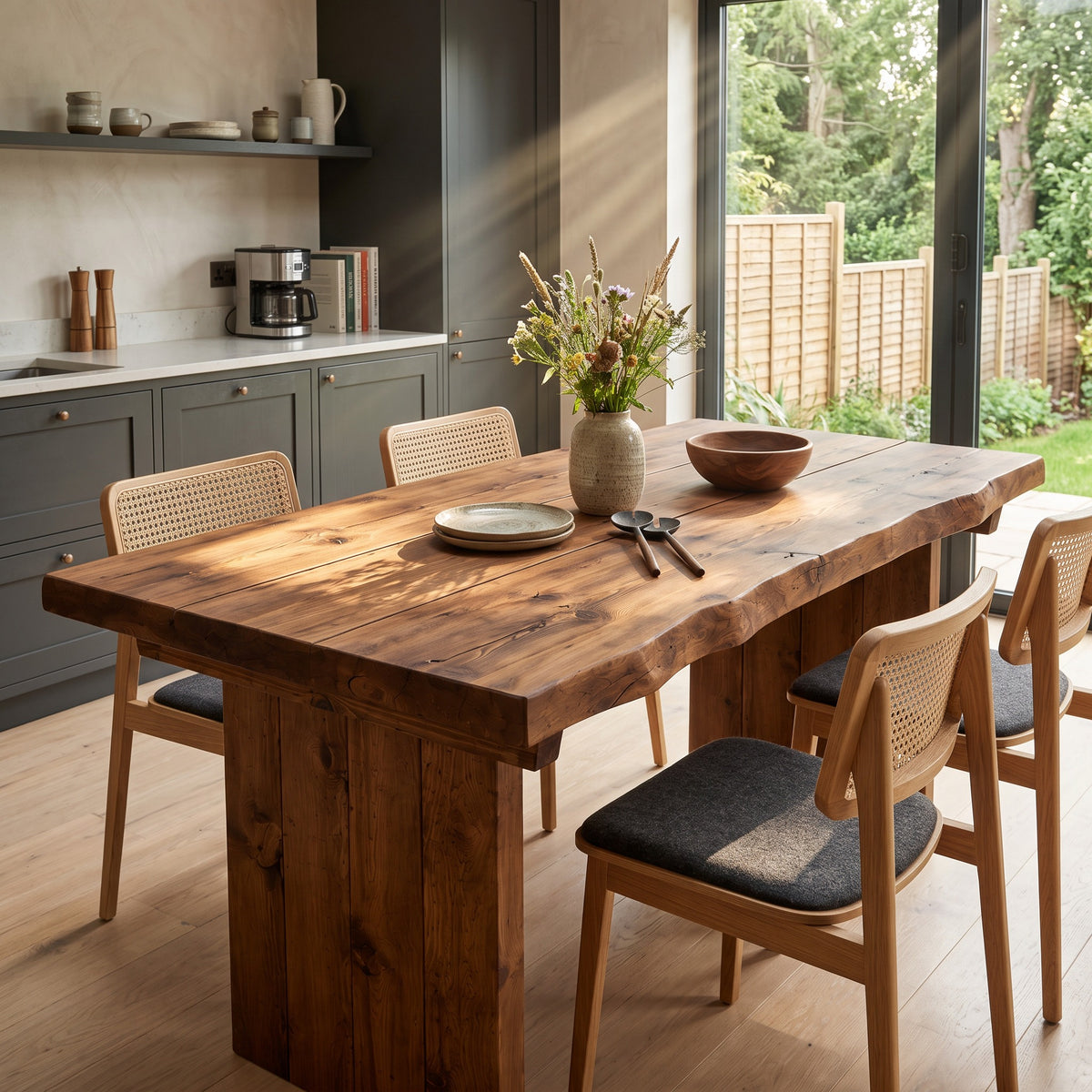 NORA Walut Colour Live / Waney Edge Dining Table