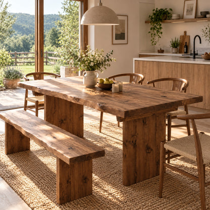 NORA Walut Colour Live / Waney Edge Dining Table