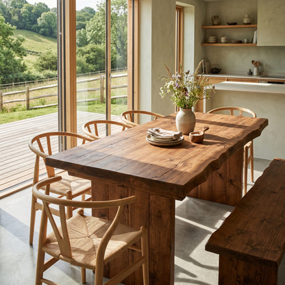 NORA Walut Colour Live / Waney Edge Dining Table
