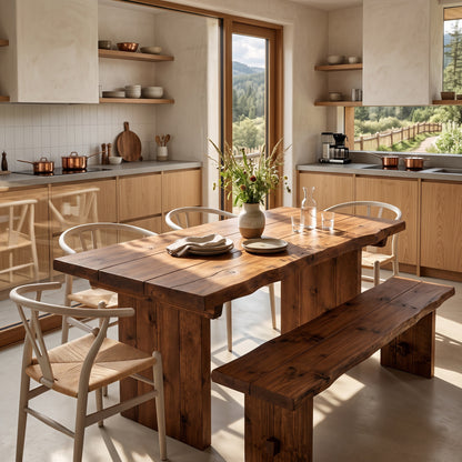 NORA Walut Colour Live / Waney Edge Dining Table