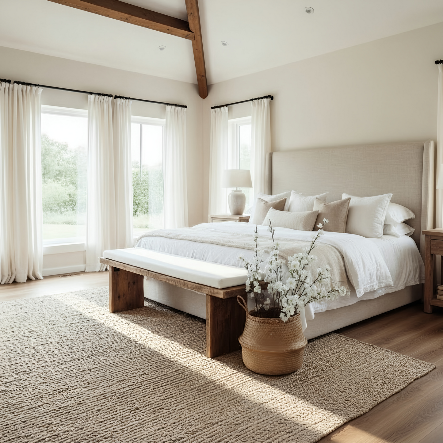 Nordic Bench Rustic Bench For Entryway