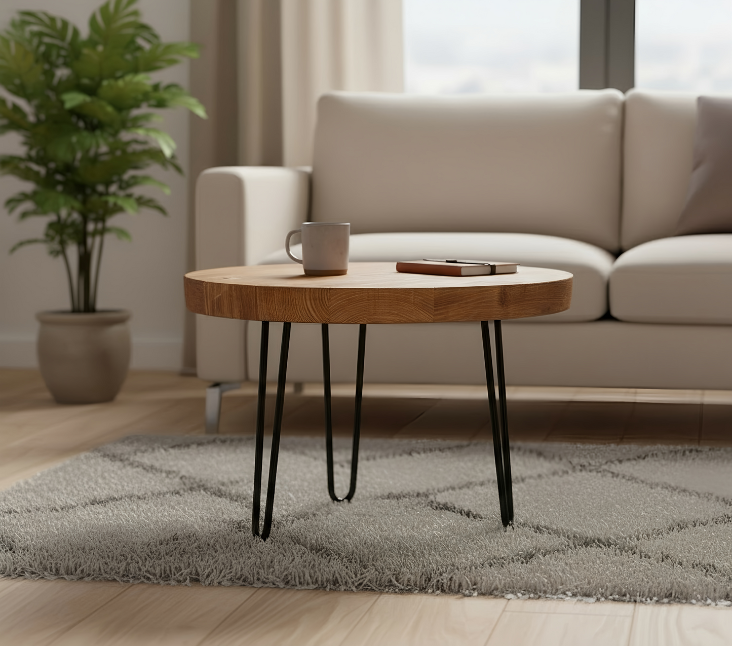 OLVA Round Chunky Coffee Table