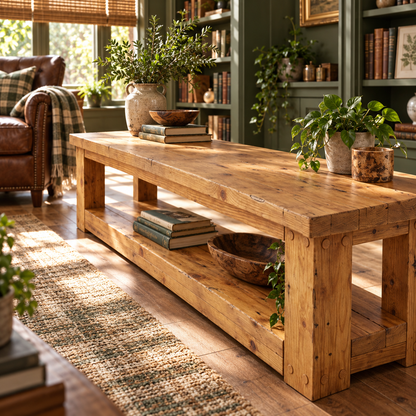 POLO TV Unit Solid Wood Console Table