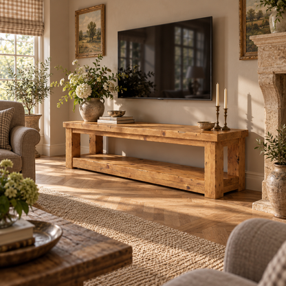 POLO TV Unit Solid Wood Console Table