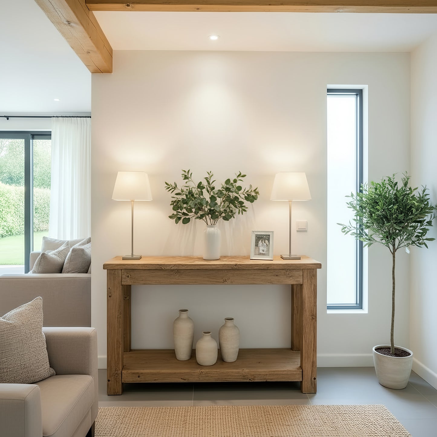 POLO Solid Wood Console Table