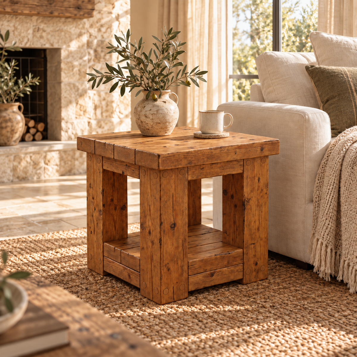 POLO Side Table Solid Wood Coffee Table