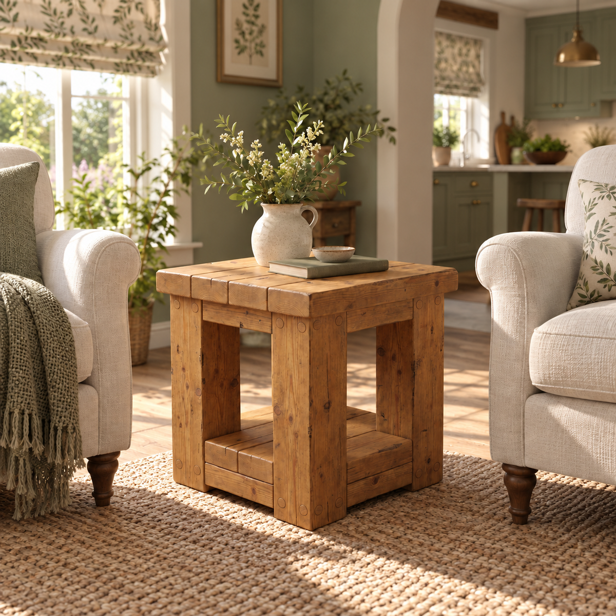 POLO Side Table Solid Wood Coffee Table